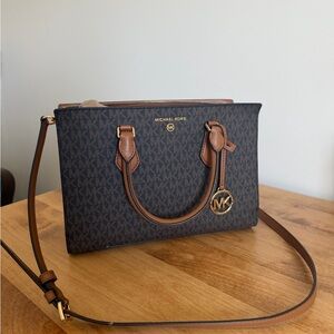 Michael Kors Black and Brown Signature Tote